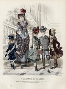 Fransk modetallrik, sent 1800-tal