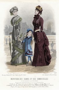 Fransk modetallrik, sent 1800-tal av French School