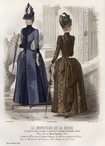 Fransk modetallrik, sent 1800-tal av French School
