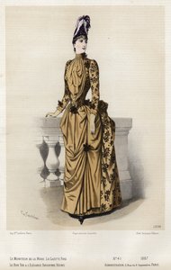 Fransk modetallrik, sent 1800-tal av French School