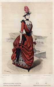 Fransk modetallrik, sent 1800-tal av French School