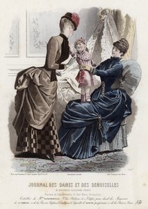 Fransk modetallrik, sent 1800-tal av French School