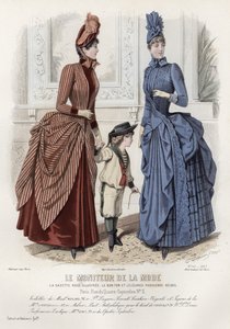 Fransk modetallrik, sent 1800-tal av French School