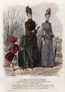 Fransk modetallrik, sent 1800-tal av French School