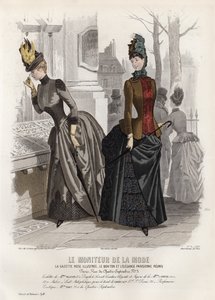 Fransk modetallrik, sent 1800-tal av French School