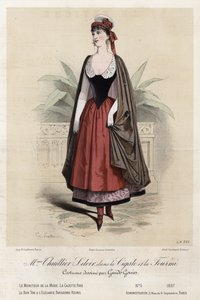 Fransk modetallrik, sent 1800-tal av French School