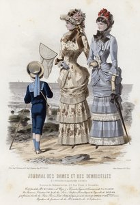 Fransk modetallrik, sent 1800-tal av French School
