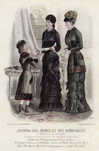 Fransk modetallrik, sent 1800-tal av French School