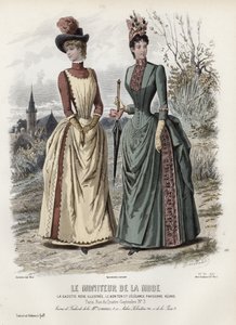 Fransk modetallrik, sent 1800-tal av French School