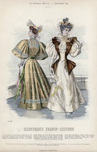 Fransk modetallrik, sent 1800-tal av French School
