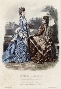 Fransk modetallrik, sent 1800-tal av French School