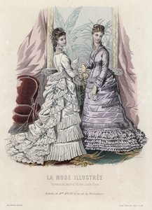 Fransk modetallrik, sent 1800-tal av French School