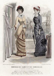 Fransk modetallrik, sent 1800-tal av French School