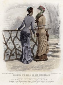 Fransk modetallrik, sent 1800-tal av French School