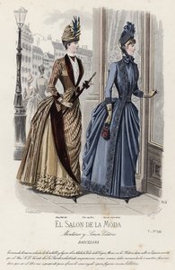 Fransk modetallrik, sent 1800-tal av French School