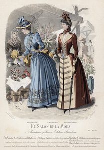 Fransk modetallrik, sent 1800-tal av French School