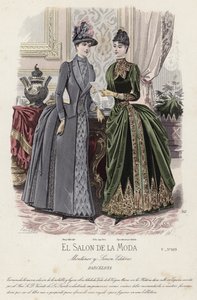Fransk modetallrik, sent 1800-tal av French School