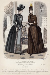 Fransk modetallrik, sent 1800-tal av French School