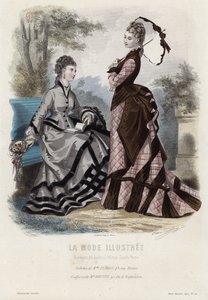 Fransk modetallrik, sent 1800-tal av French School