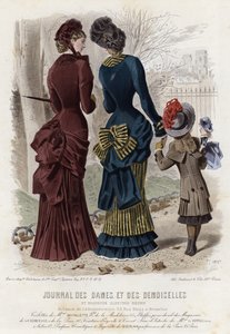 Fransk modetallrik, sent 1800-tal av French School