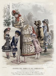 Fransk modetallrik, sent 1800-tal av French School