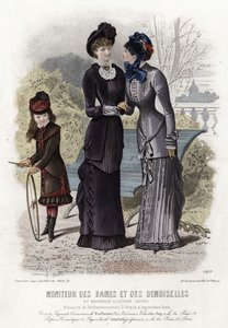 Fransk modetallrik, sent 1800-tal av French School