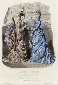 Fransk modetallrik, sent 1800-tal av French School
