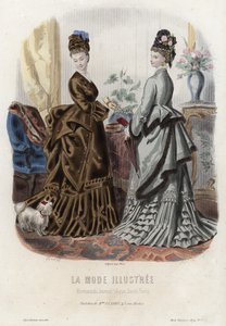 Fransk modetallrik, sent 1800-tal av French School