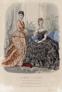 Fransk modetallrik, sent 1800-tal av French School