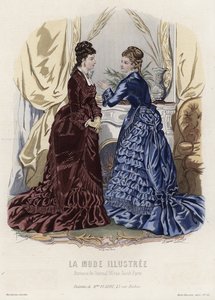 Fransk modetallrik, sent 1800-tal av French School