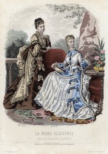 Fransk modetallrik, sent 1800-tal av French School
