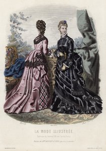 Fransk modetallrik, sent 1800-tal av French School