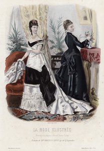 Fransk modetallrik, sent 1800-tal av French School