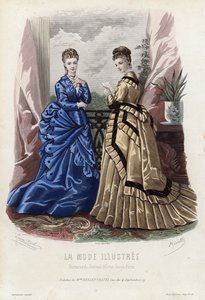 Fransk modetallrik, sent 1800-tal av French School