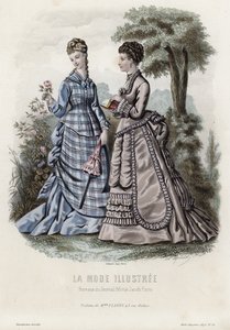 Fransk modetallrik, sent 1800-tal av French School