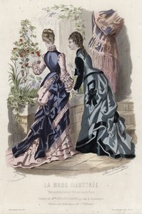 Fransk modetallrik, sent 1800-tal av French School