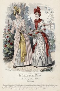 Fransk modetallrik, sent 1800-tal av French School