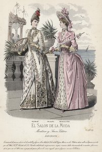 Fransk modetallrik, sent 1800-tal av French School