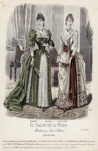 Fransk modetallrik, sent 1800-tal av French School