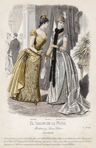 Fransk modetallrik, sent 1800-tal av French School