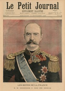 Franska värdar, Hans Majestät George I, kung av Grekland, framsidans illustration från 