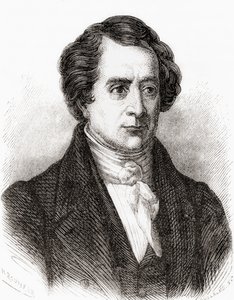 Franske matematikern Dominique Francois Jean Arago, aka Francois Arago, från Les Merveilles de la Science, pub.1870 av French School
