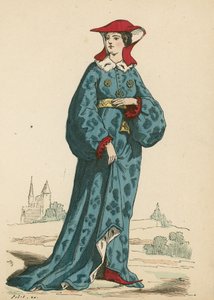 Fransk adelsdam, 1395 av French School