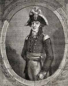 Franske revolutionären Francois Henriot (1761-1794) av French School