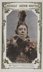 Fugere, från Opera-Comique (färgad bild) av French School