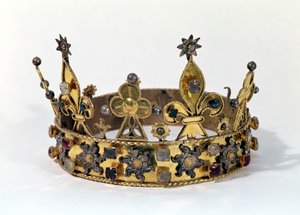 Philippe av Frankrikes begravningskrona (1342-1404) 1404 (guld, pärlor och ädelstenar)