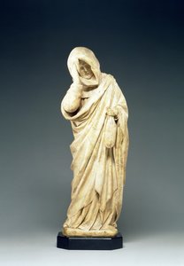 Begravningsstaty av en sörjande, ca 1450 (alabaster)