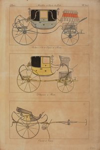Möbler och smakföremål (färgad gravyr) av French School