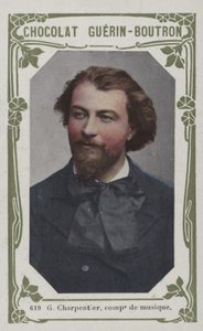 G Charpentier, musikkompositör (färgat foto) av French School