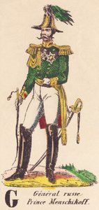 G: Rysk general, prins Menschikoff (1787-1869) av French School